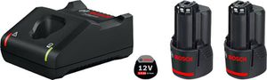Akku-Starter SET Bosch GAL 12V-40 - in Karton +2GBA 12V 2.0 Ah.