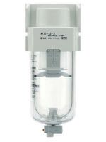 Mikrofilter G 3/8", 0.01 mµ / 240 l/min - Kunststoffbehälter, Handablass