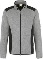 Strickfleecejacke Dawson, Gr. 2XL - grau meliert