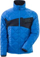 Thermojacke mit CLIMASCOT Gr. 2XL - azurblau/schwarzblau, wasserabweisend