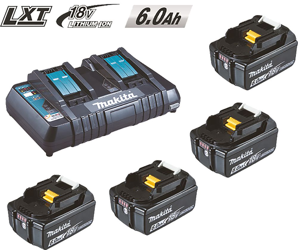 Energy Pack 18 V mit 4 x 6.0 Ah.Li-Ion - Ladegerät Makstar EPAC18-604 Makita