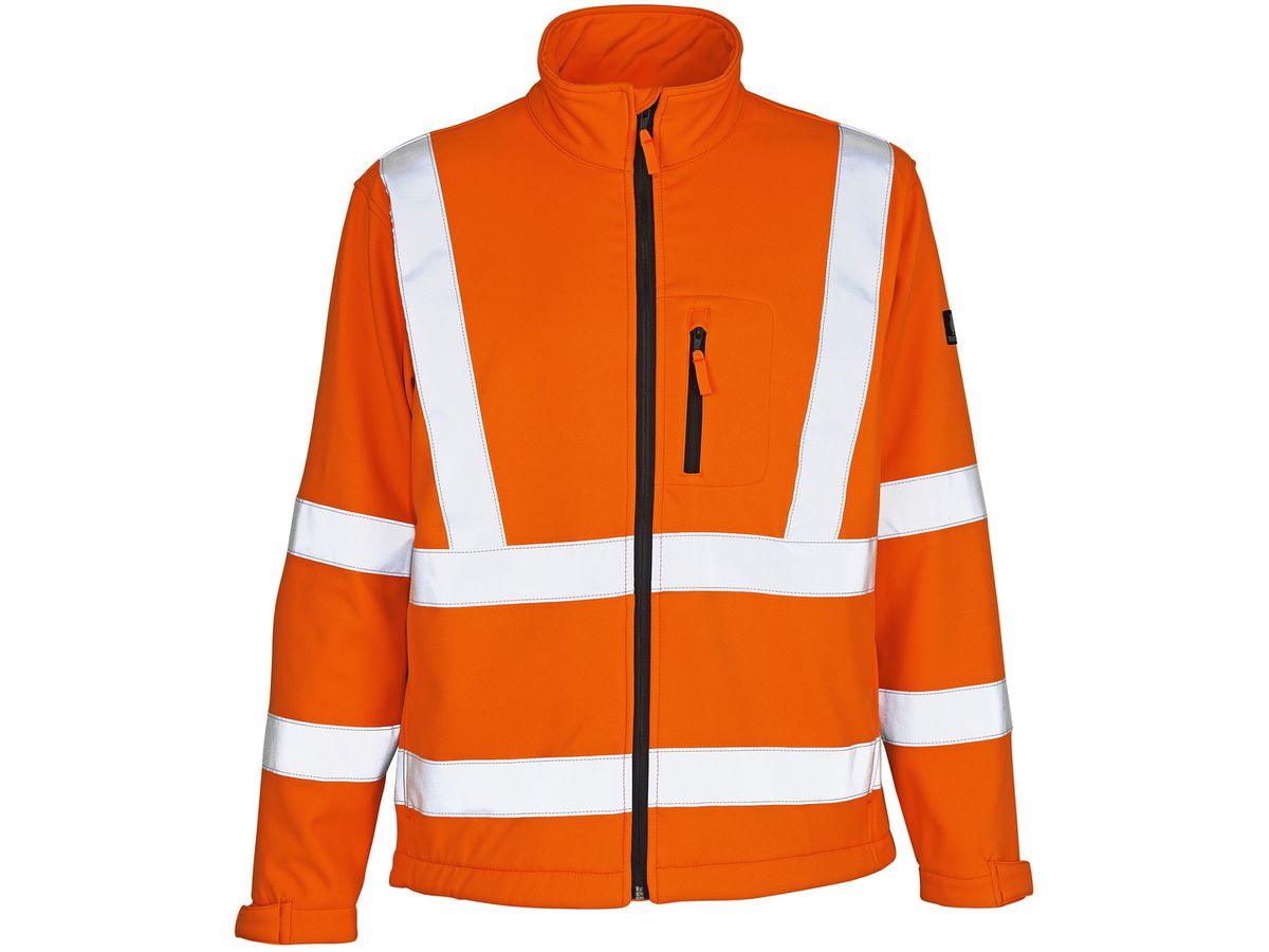 Calgary Soft Shell Jacke mit Stretch - orange / 100% polyester / Gr. M