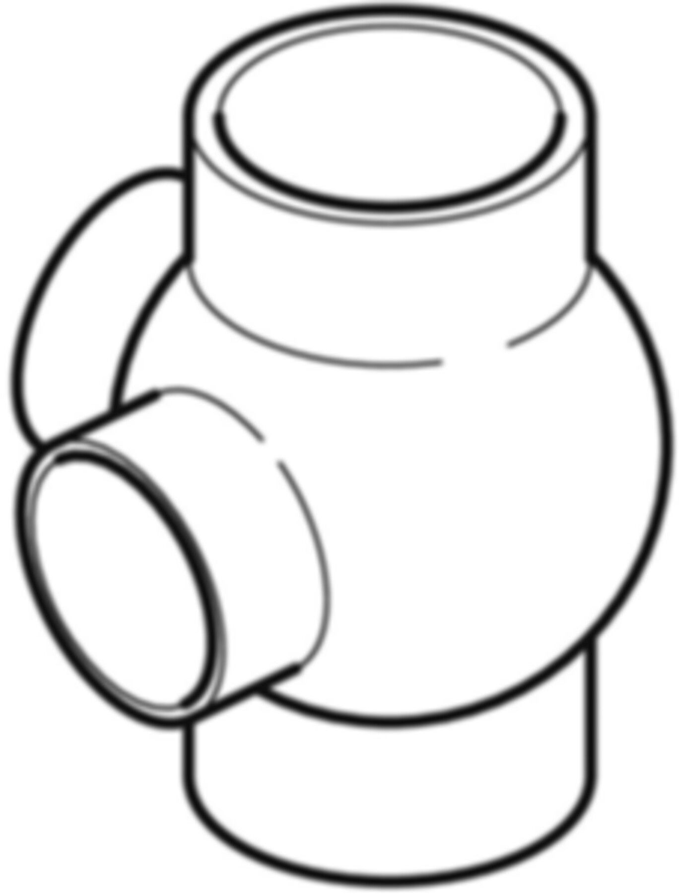 Geberit PE Eck-Abzweig 90°