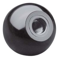 Kugelknöpfe glatt Elesa PLX - Duroplast schwarz