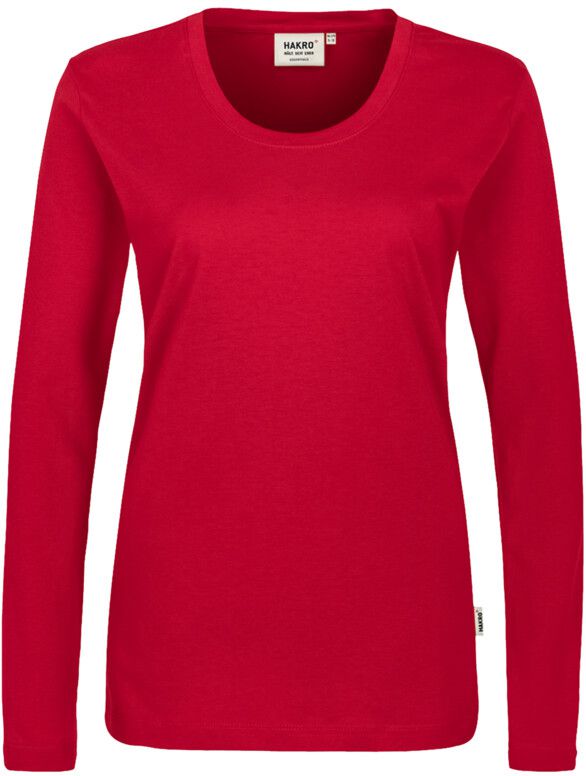 Klassisches Longsleeve-Shirt mit Rund- - hals-Ausschnitt. 100 % Baumw. Gr. XS-3XL