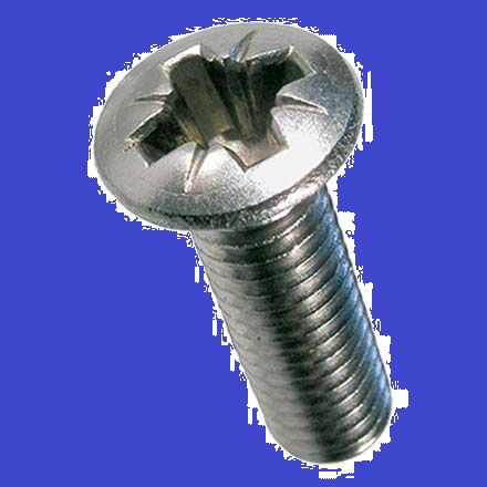Linsen-Senkschrauben mit Kreuzschlitz - Pozidriv Form Z INOX A2 DIN 966A