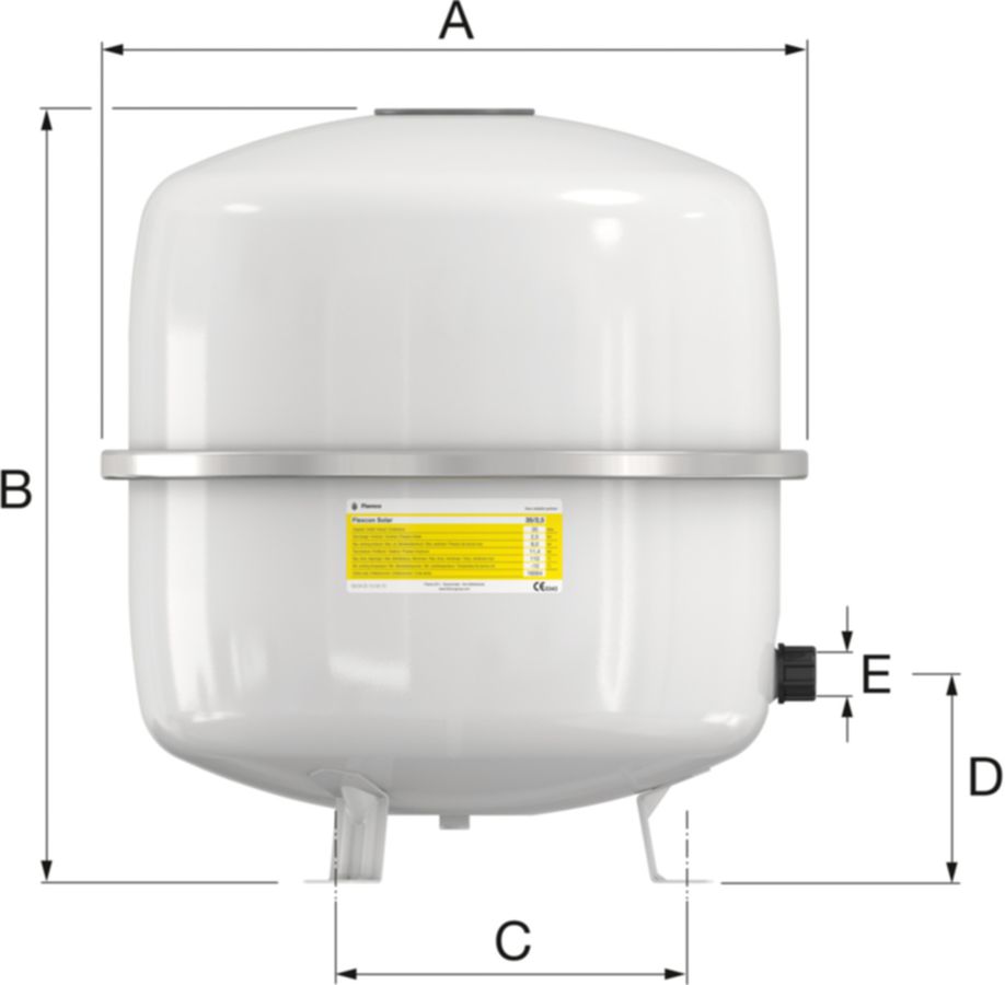 Druckausdehnungsgefässe FLAMCO Flexcon - Solar 8-80