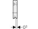 Geberit Mepla-Schalldämmunterlage - zu Anschlusswinkel 90°