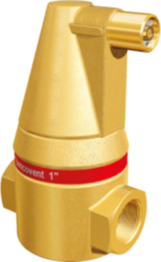 Flamcovent Absorptions-Luftabscheider - Gehäuse aus Stahl, mit Innengewinde
