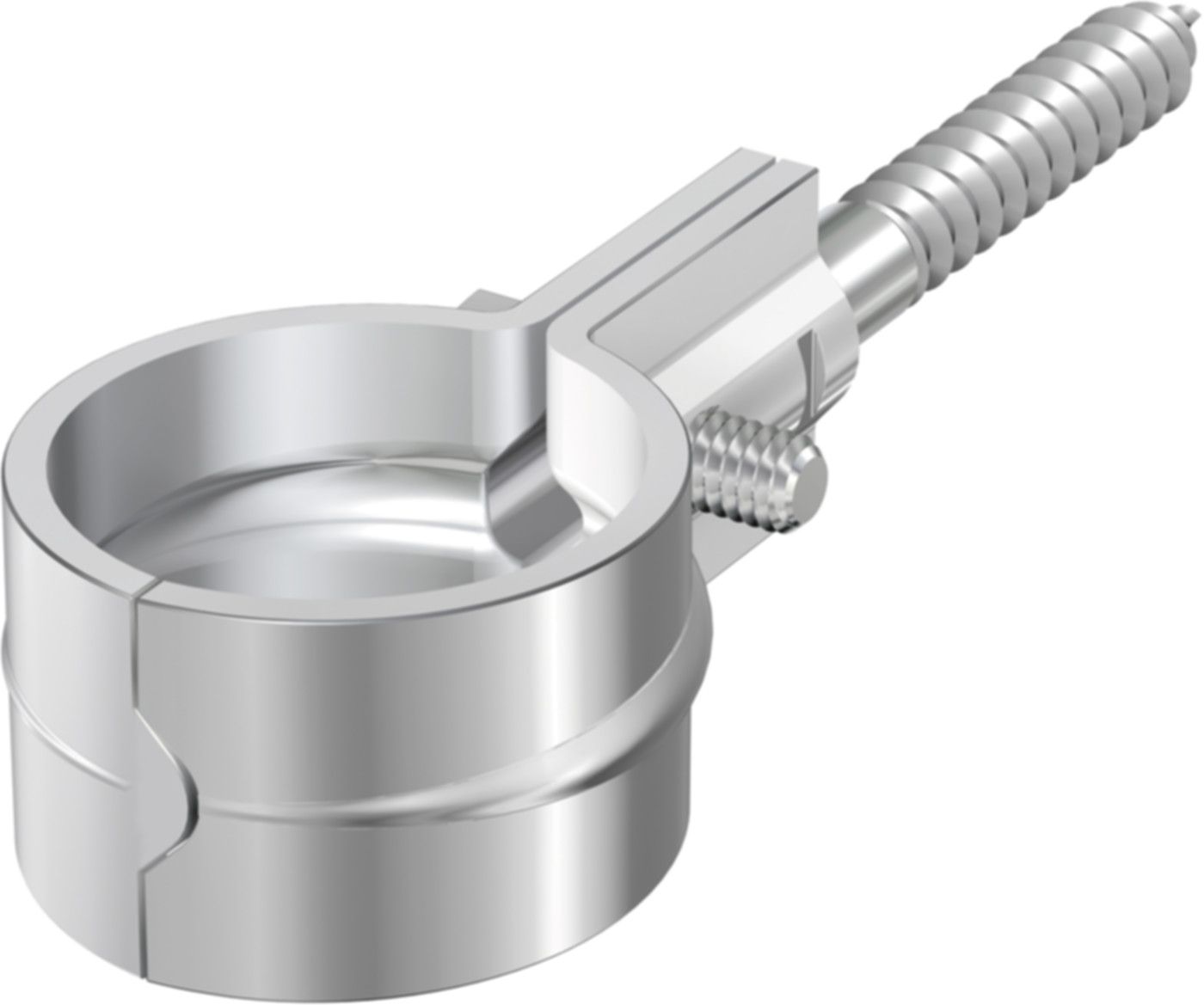 Rohrschelle RWK verzinkt mit Gewinde - ohne Gummi