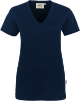 Damen-V-Shirt Classic Gr. 2XL, tinte - 100% Baumwolle