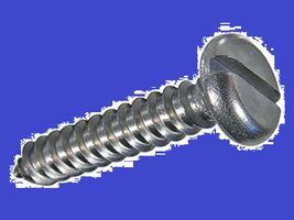 Zylinder-Blechschrauben mit Schlitz und - Spitze Form C INOX A2 DIN 7971C
