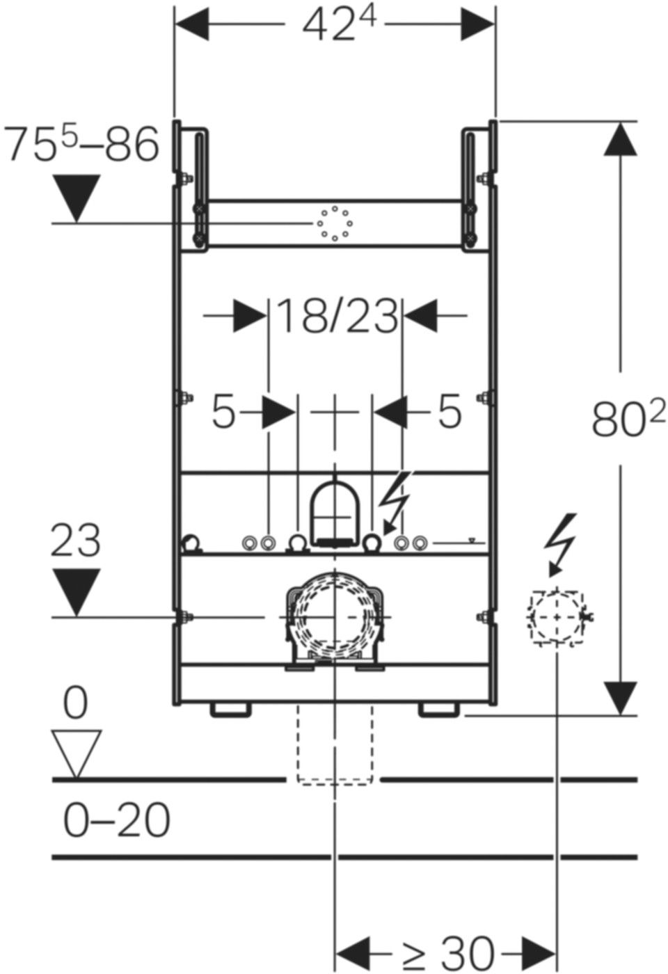 GIS Wand-WC-Element