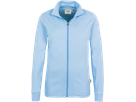 Damen-Interlockjacke Gr. XS, eisblau - 100% Baumwolle, 220 g/m²