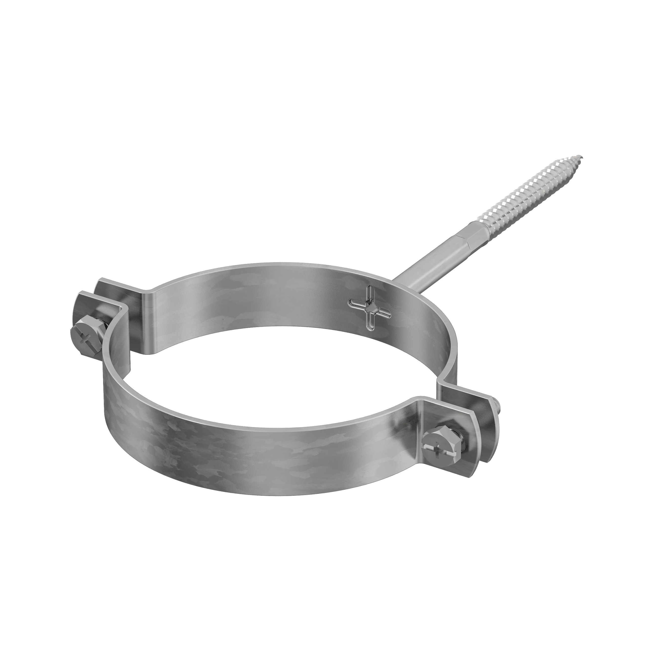 Rohrschelle RSK verzinkt mit Gewinde - und 2 Schrauben