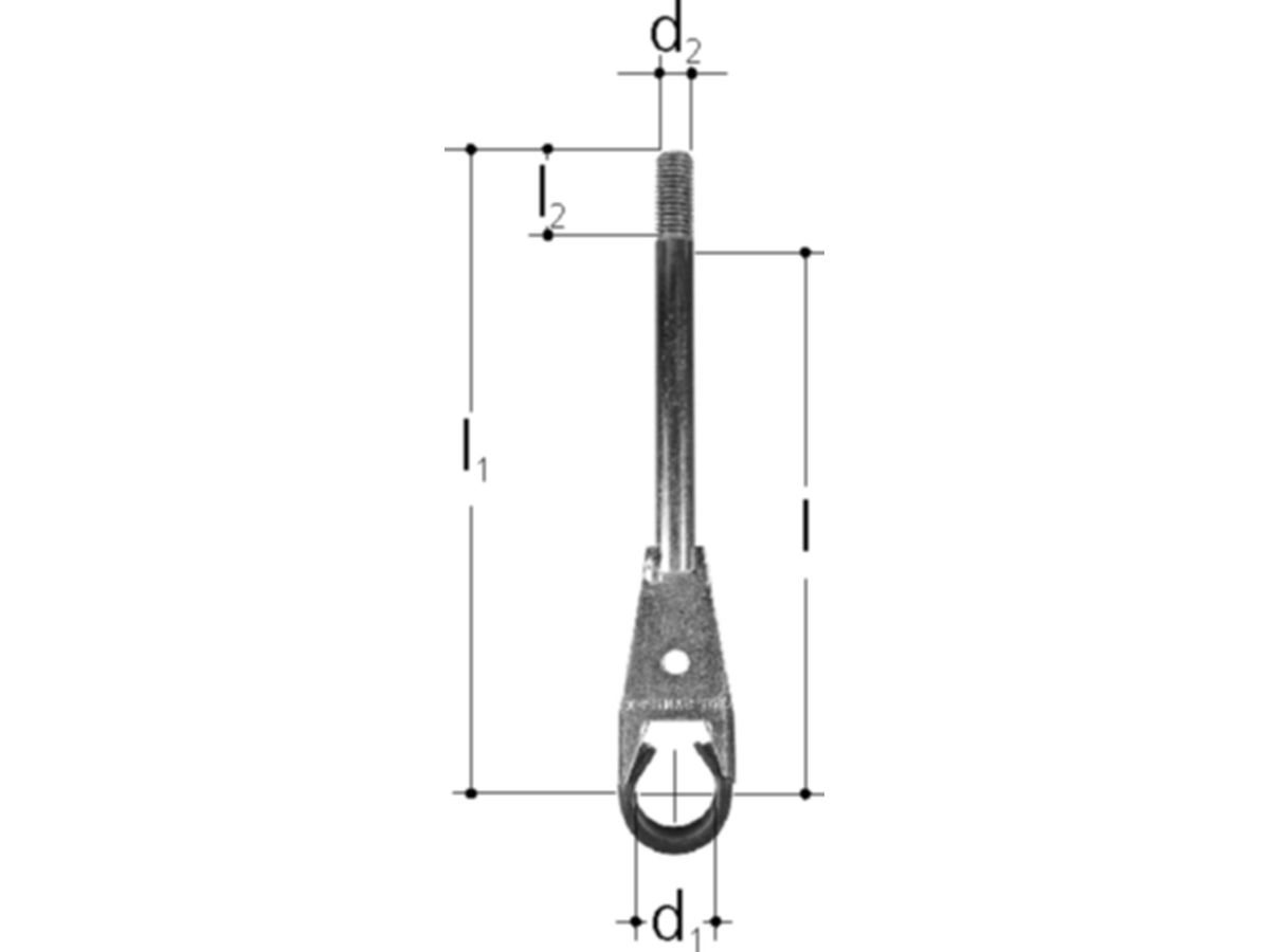 Sanipex Aufhängung für Verteiler - l=200 mm