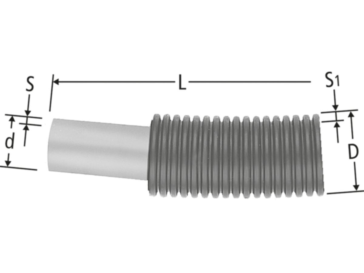 Optiflex Flowpress-Rohr formstabil - in Schutzrohr, PE-XC