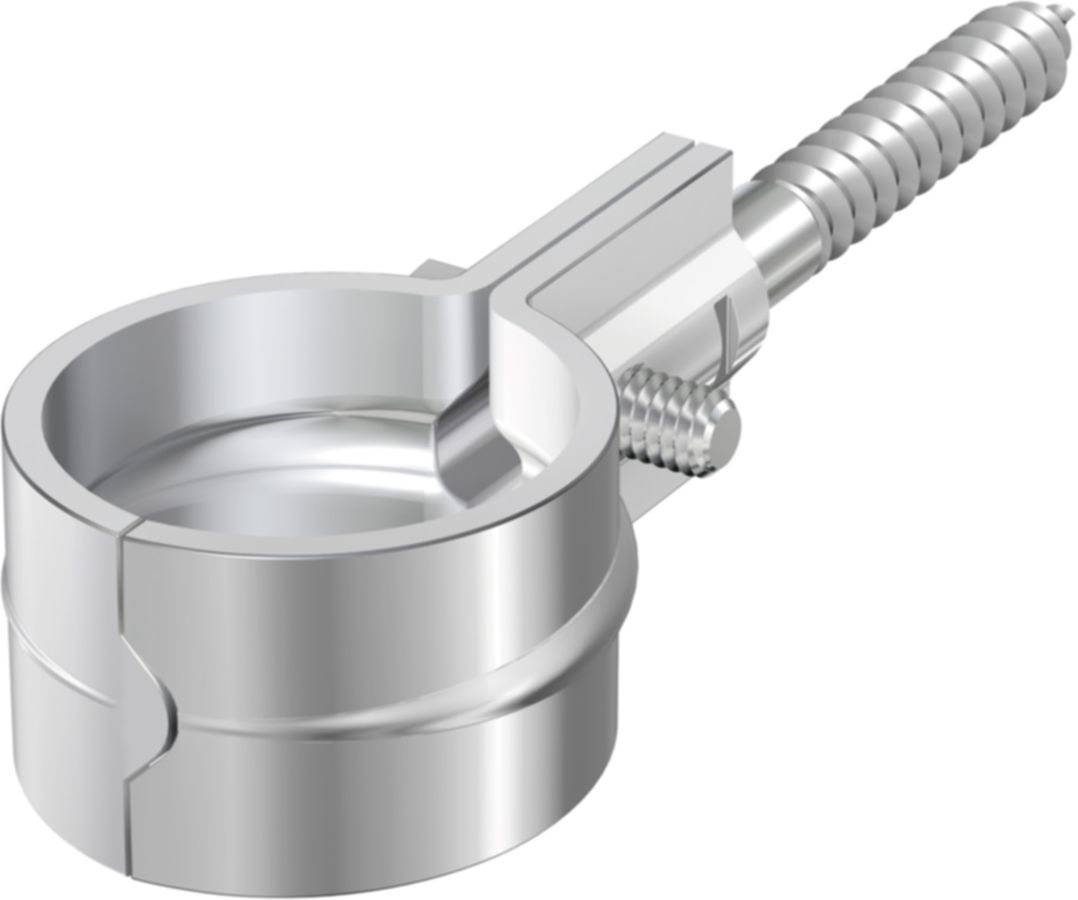 Rohrschelle RWK verzinkt mit Gewinde - ohne Gummi