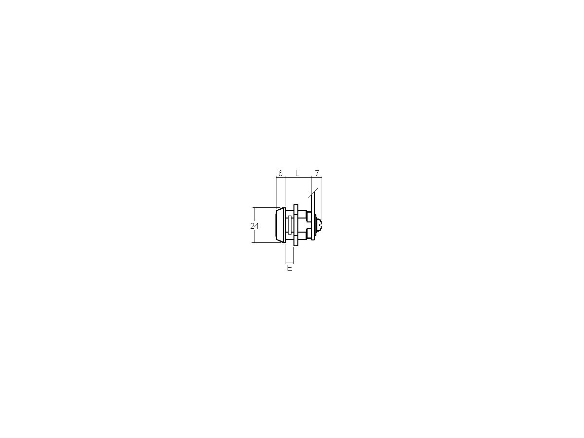 Schraubzylinder Typ 1700-57/0550 - inkl. 2 Schlüssel