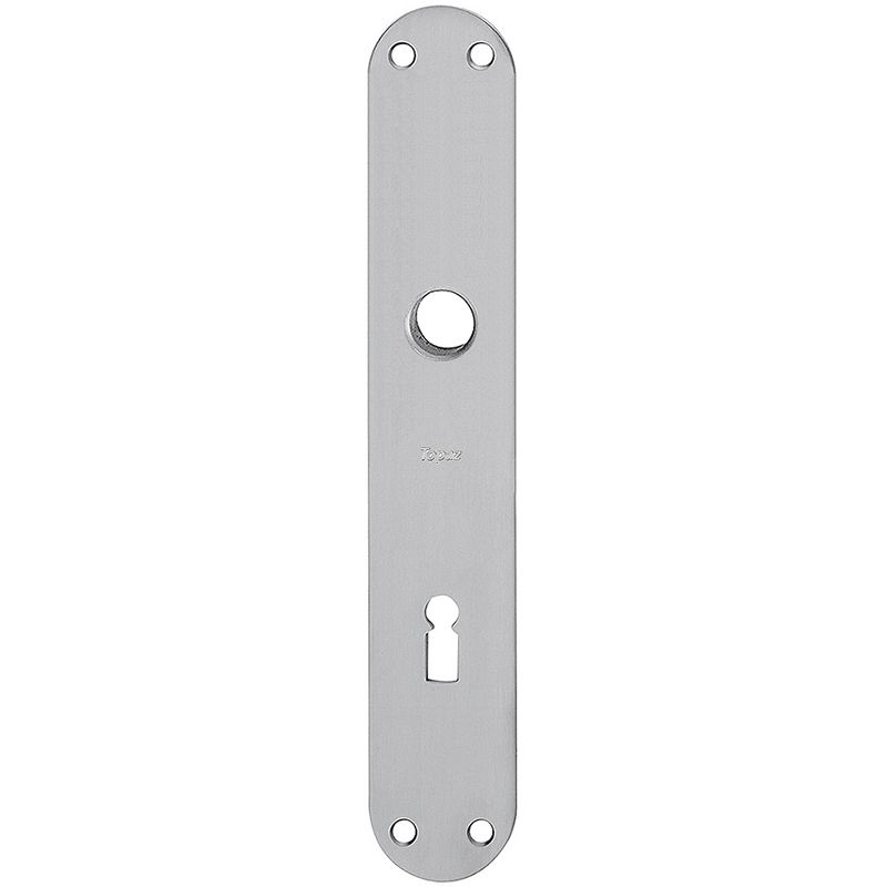 Langschild Glutz 5345 abgerundet BB - Pak à 20 Stk. Inox matt, Drucker 16mm