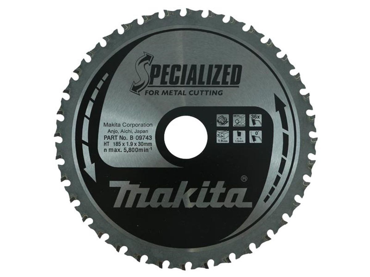 HM-Kreissägeblatt 185x2.2x30 mm 36Z - CERMET für Metall, Makita