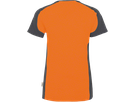 Damen-V-Shirt Co. Perf. L orange/anth. - 50% Baumwolle, 50% Polyester, 160 g/m²