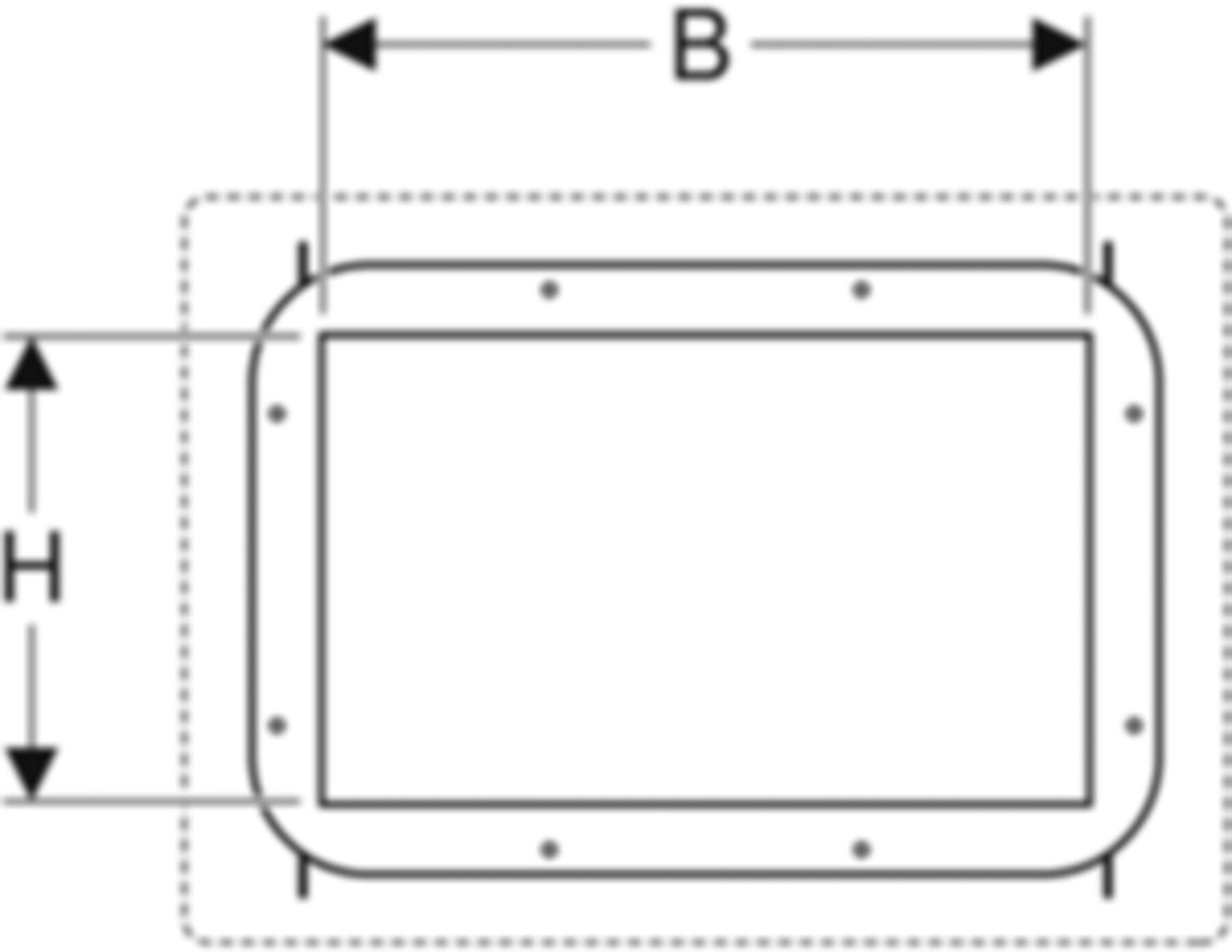 Geberit GIS Nischenablagebox - befliesbar