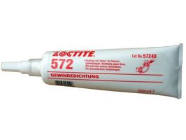 Gewindedichtung Loctite 572 mittelfest - 250 ml, weiss, Metall langsam härtend