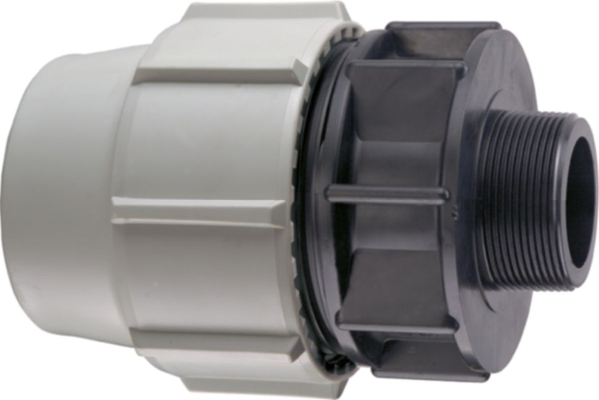 Anschlussverschraubung PLASSON mit AG - Typ 7020