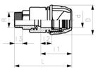 +GF+ iJoint Klemmverbinder PP NBR PO16 - Übergangskuppl. Messing AG d63-2"