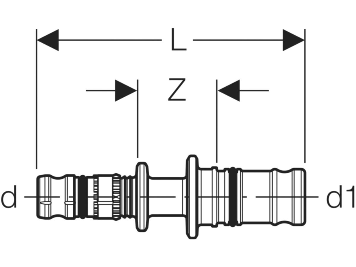 Geberit Mepla-Kupplung    16-MF20 - Meplafix