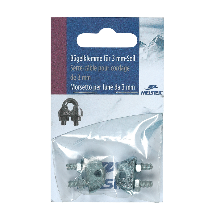 Bügelklemme Seil MEISTER  Stahl verzinkt
