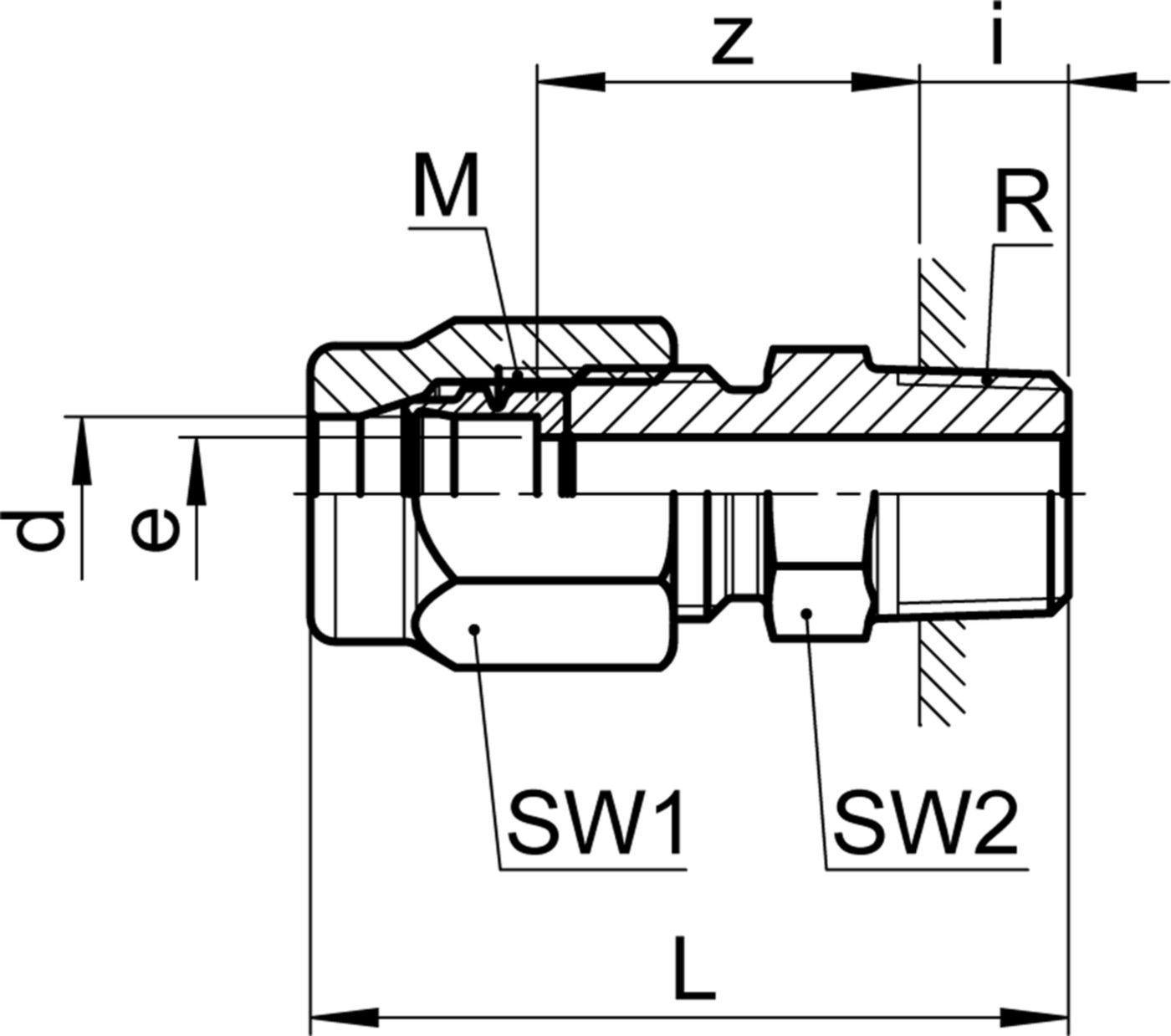 Enschraubverschraubung Serto Nr. 1121