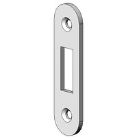 Schliessblech zu 1605 - flach abgerundet 78x20x3 mm