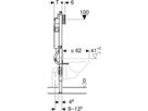 Geberit Duofix-Wand-WC-Element Sigma - Typ 112, Betätigung vorne