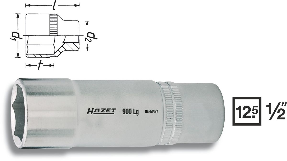 Tiefer Einsatz HAZET - 1/2"