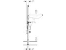 Geberit Duofix Element für Wascht. 112 - Standarmatur, mit zwei Wasserzählerstr.