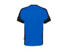 T-Shirt Contrast Mikralinar Gr. L - royalblau/schwarz