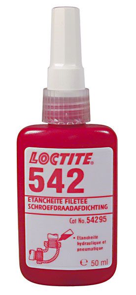 Gewindedichtung Loctite 542 mittelfest - 50 ml für Feingewinde bis 3/4" Metall