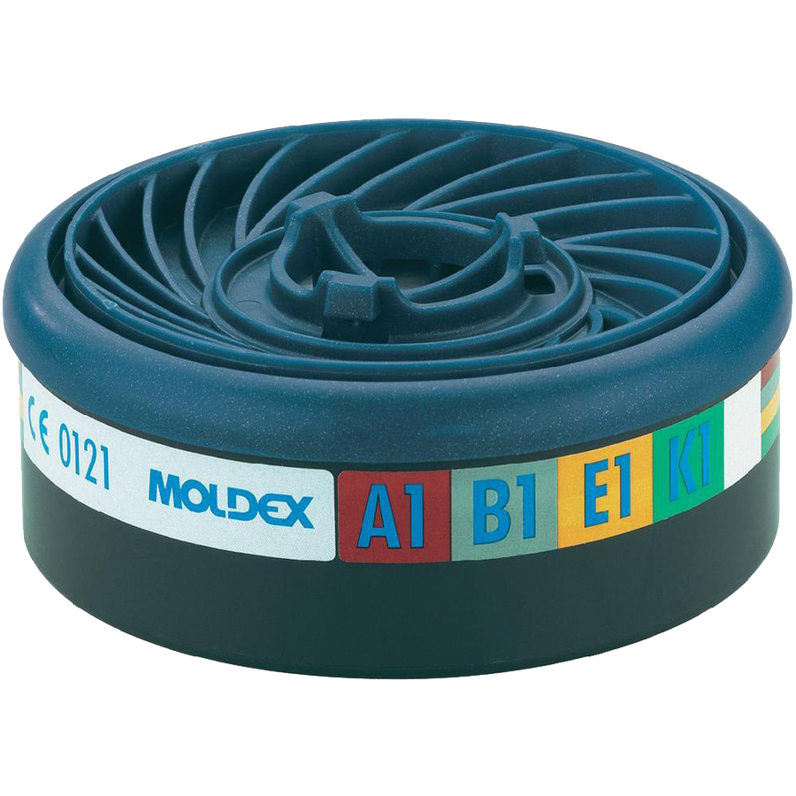 Gasfilter A1B1E1K1 (alle Gase u. Dämpfe) - zu Schutzhalbmaske MOLDEX 7000