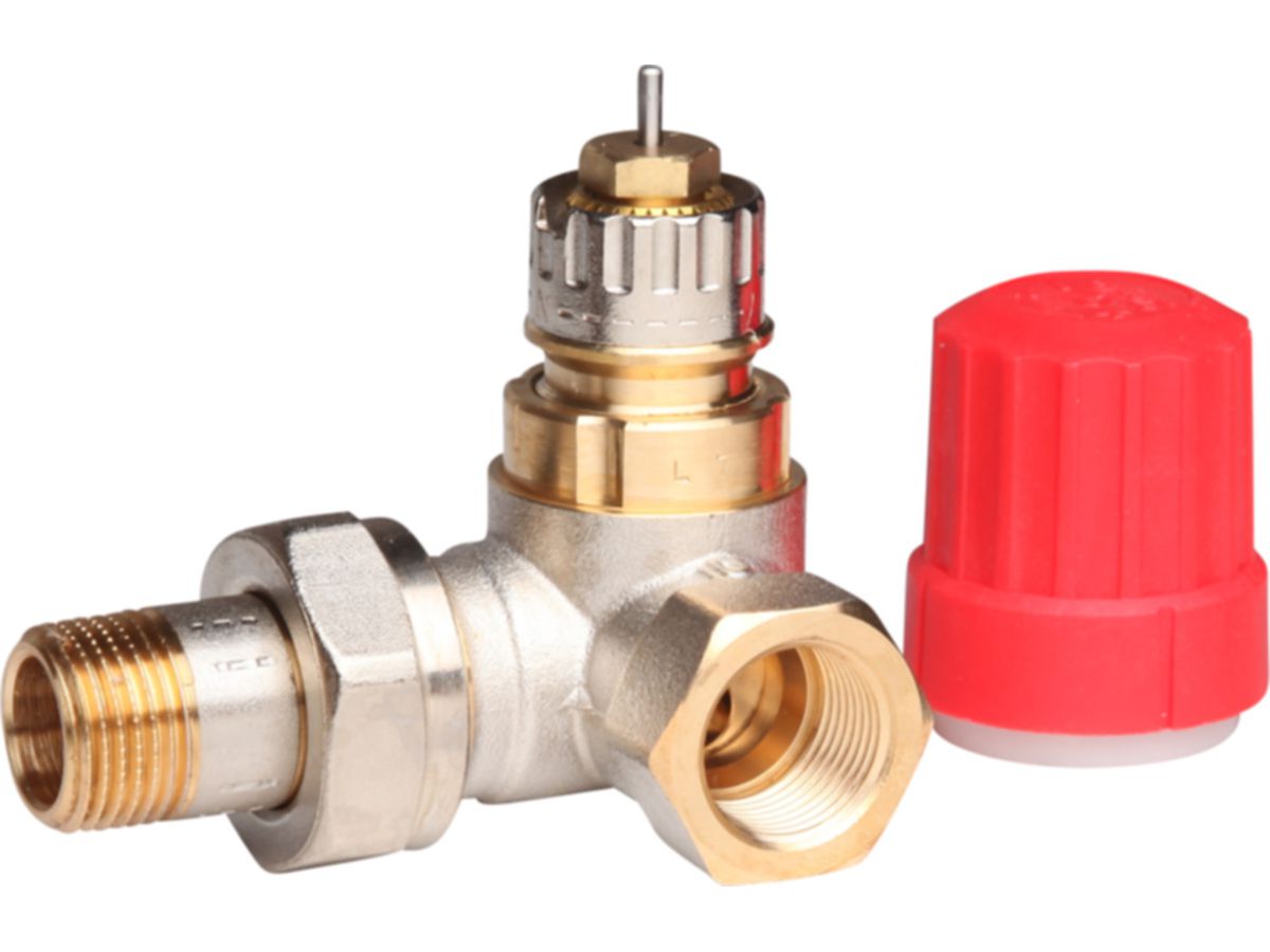 Heizkörperventil DANFOSS RA-N 1/2"rechts - Winkeleck, mit Voreinstellung Dim. 15/6
