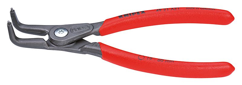 Seeger-Ringzange KNIPEX 4921 gekröpft - Feder, Aussenringe