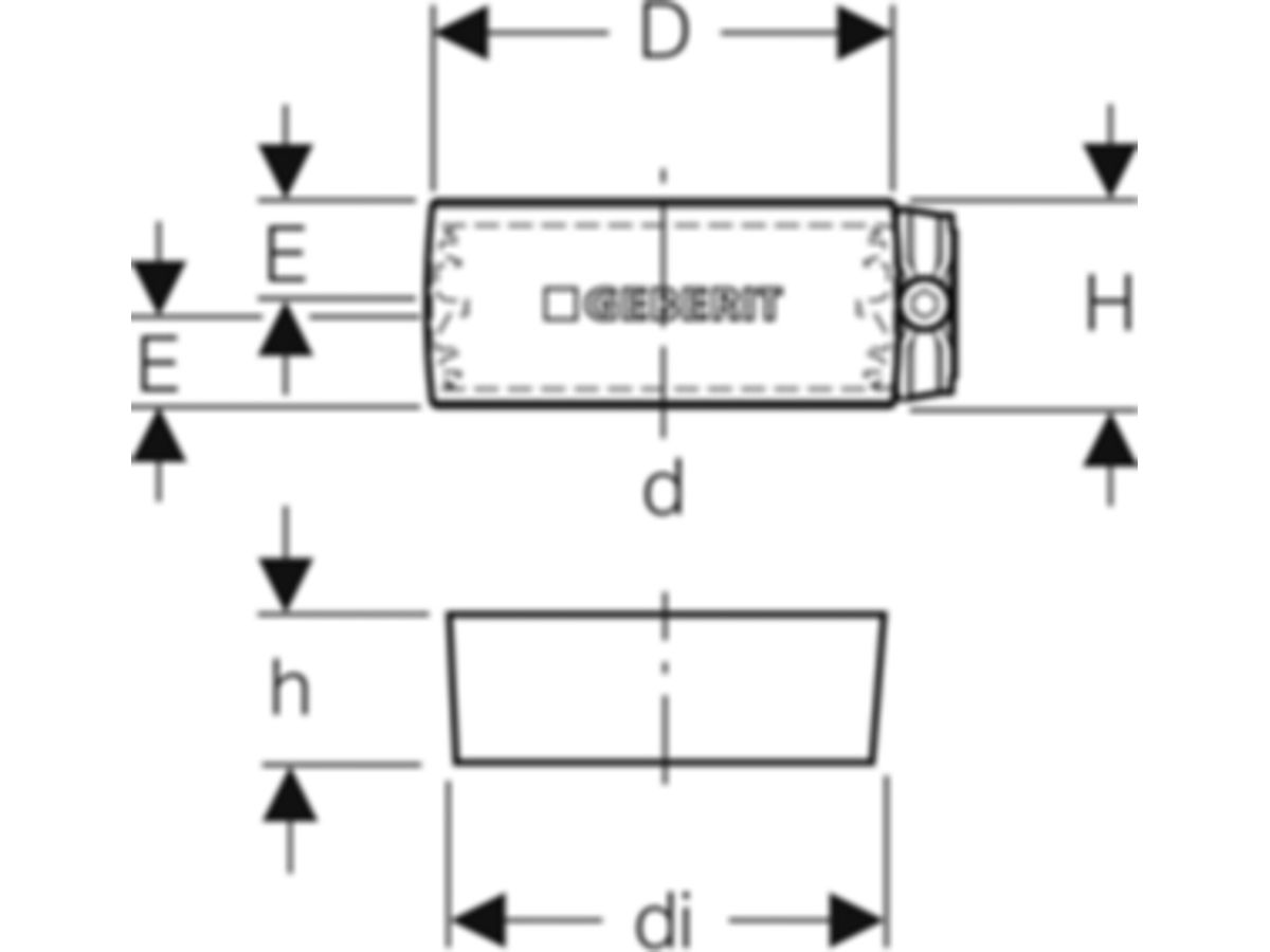 Geberit Silent Spannverbinder 110 mm - db20, für Fallleitung