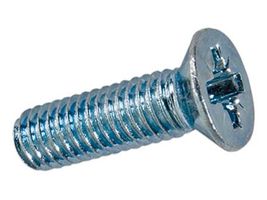 Senkschrauben mit Kreuzschlitz Pozidriv - Form Z Stahl 4.8 verzinkt blau chromat.