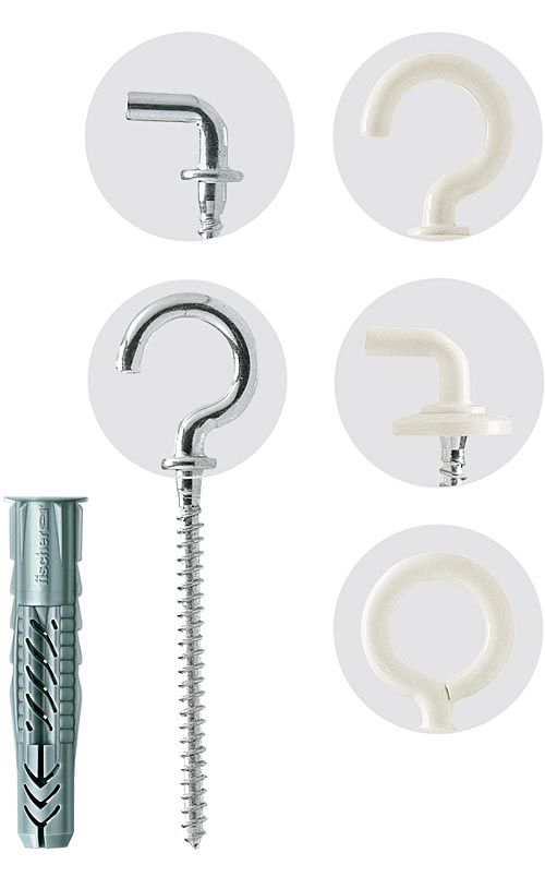 Universaldübel UX mit Haken - Der Nylondübel für alle Baustoffe