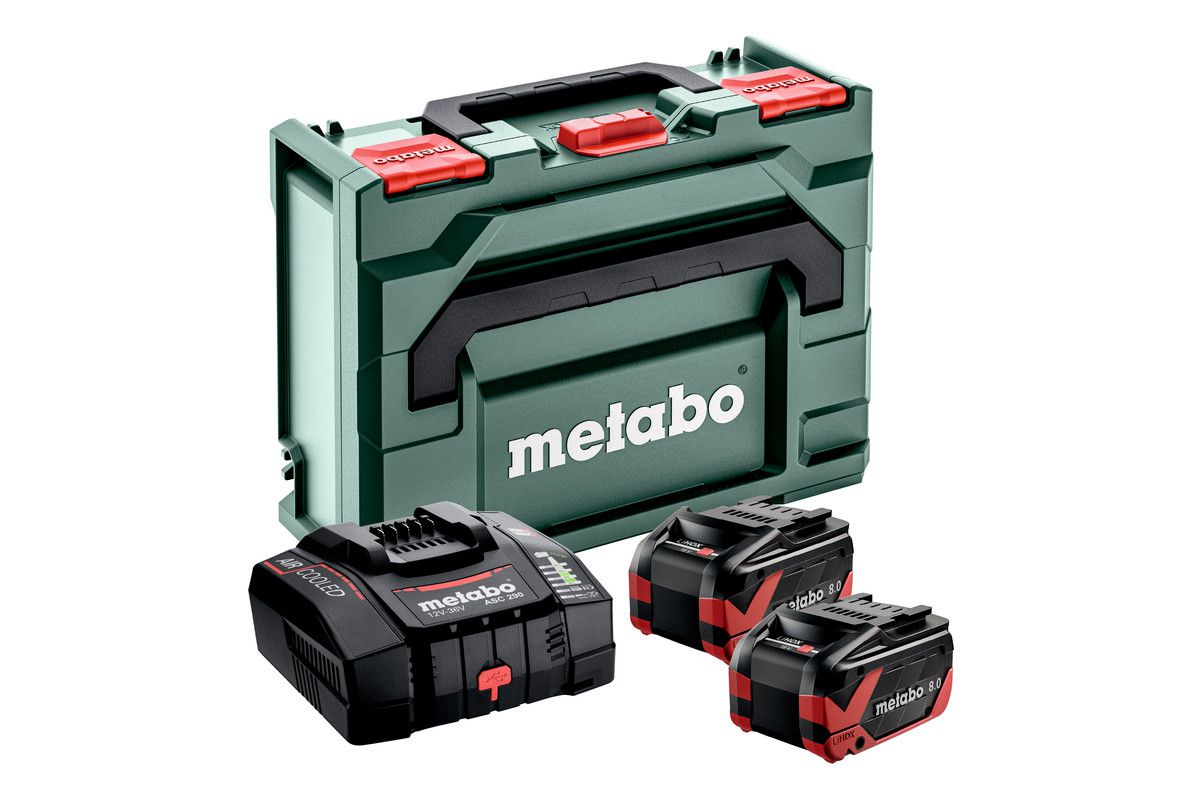 Basis-SET Metabo 18V - 2 x LiHD Xtreme 8.0 Ah +mB
