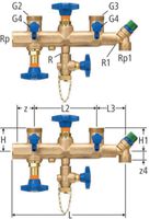 Verteilventil Interbloc Nussbaum - Nr. 31161