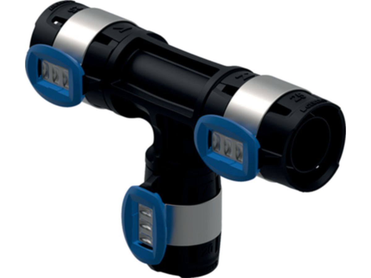 Geberit T-Stücke reduziert - FlowFit d2 Ø 25 / d1 Ø 20 / d Ø 32 mm