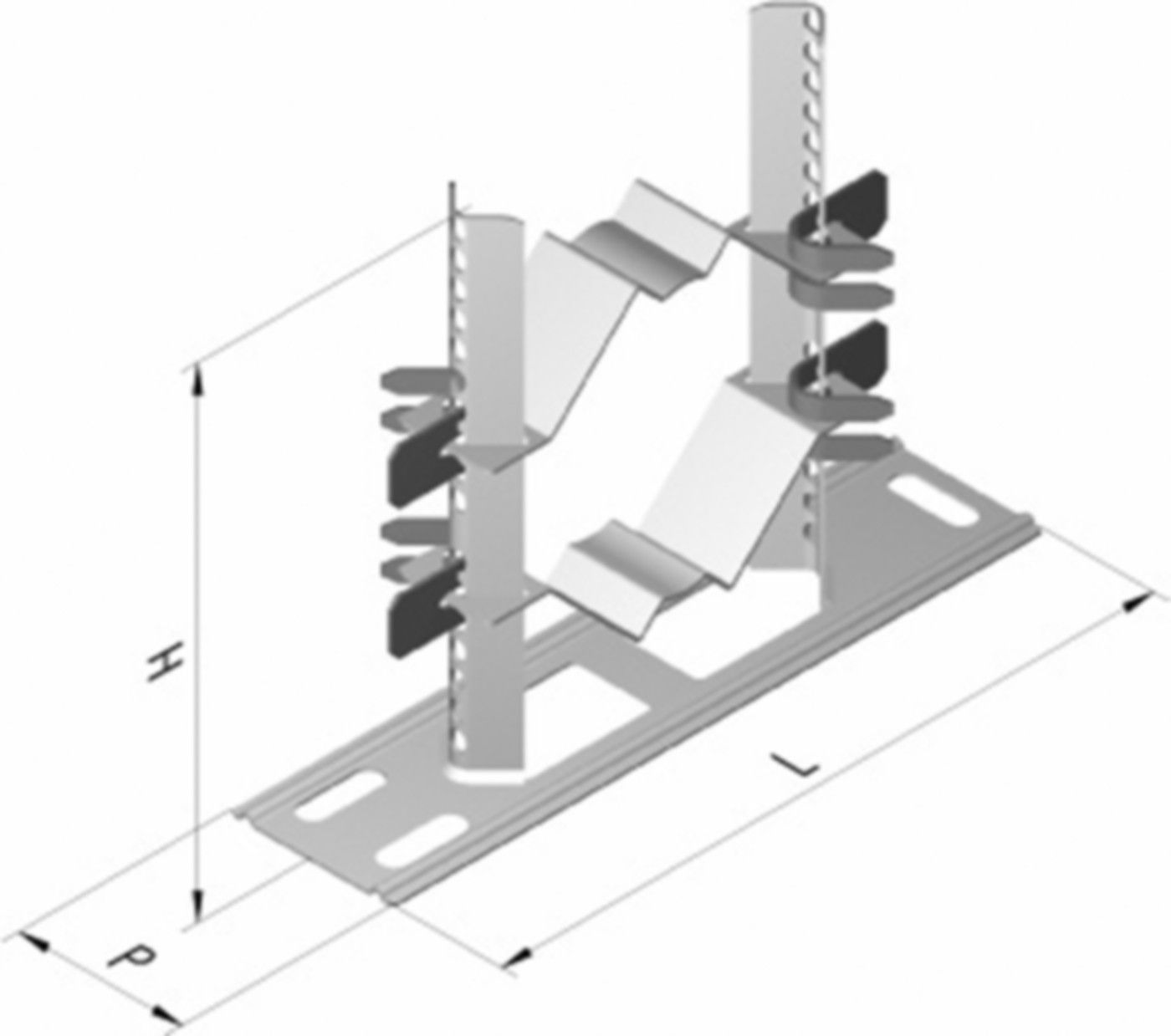 Einlegrohrschelle PIPEX universal 9.3 - auf Grundplatte schwarz