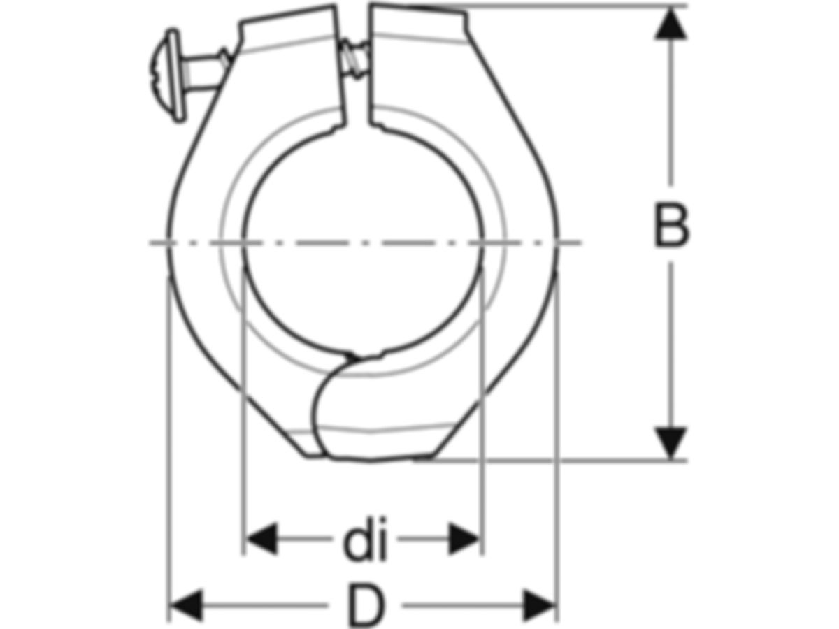 Fixpunktbefestigungen - GEBERIT FlowFit di Ø 25 mm